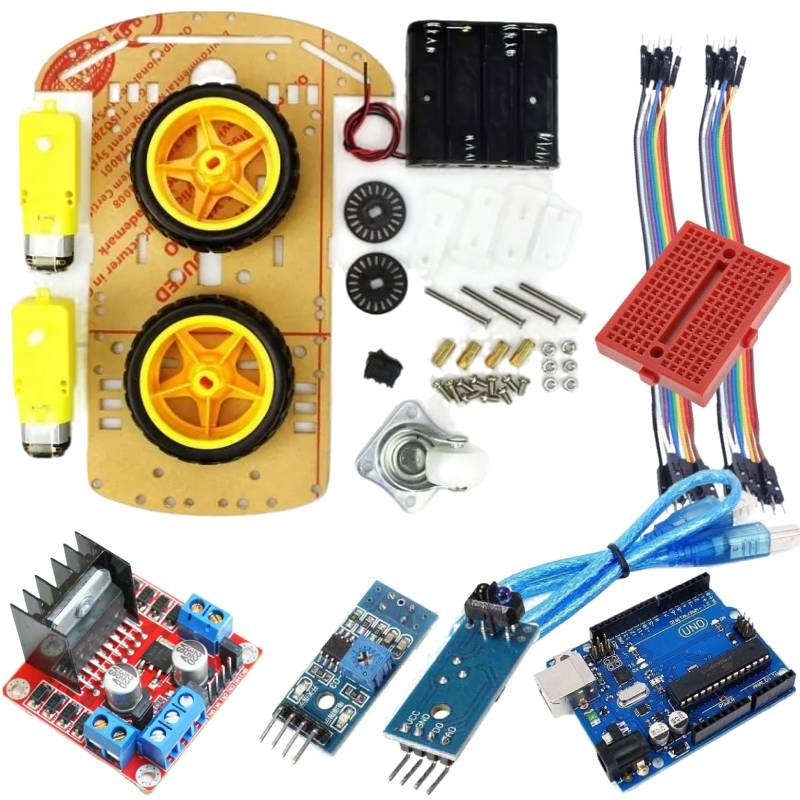 robot suiveur de ligne 2wd arduino maroc